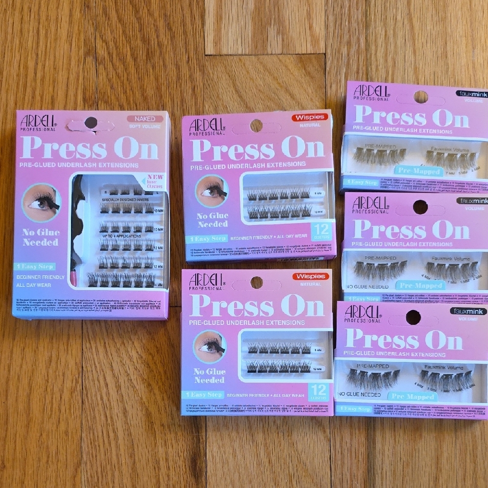Ardell Press On Pre-Glued Underlash Extensions - Black